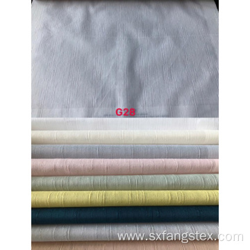 Natural Style Linen Voile Jacquard Curtain Fabric